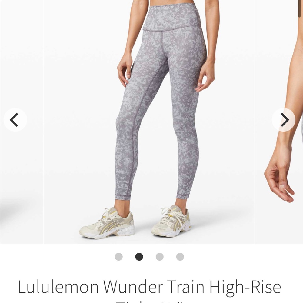 Lululemon Wunder Train High-Rise Tight 25" Summer Shade Ice Grey Multi